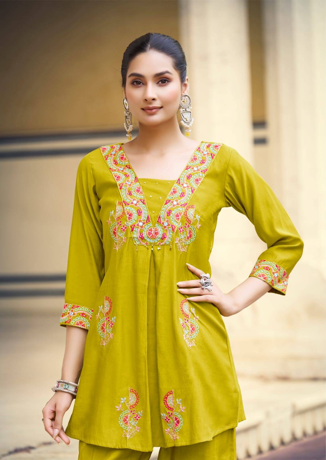 MUSHQ By KARISSA 1001 To 1004 Series Beautiful Festive Suits Colourful Premium pure Viscose Co-ord sets At Wholesale Price